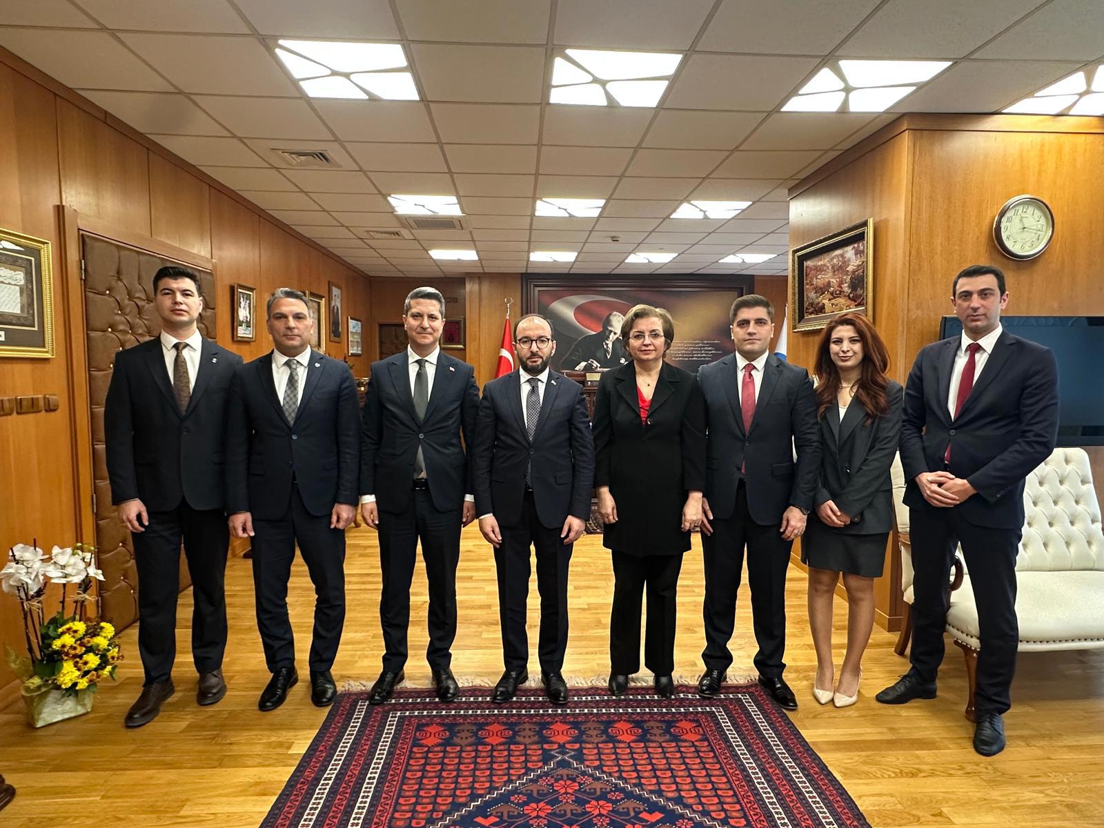 Kurum Başkanımız atanması yapılan Müfettişleri Makamında kabul etti.